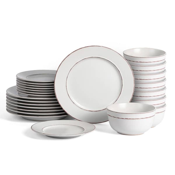 Earth & Clay Hazel 12-Piece Stoneware Dinnerware Set