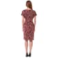Womens Sami & Jo Short Sleeve Paisley Pleated A-Line Dress - image 2