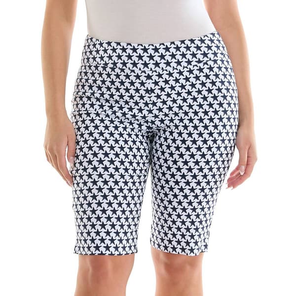 Womens Zac & Rachel Printed Pull On Stars Skimmer - image 