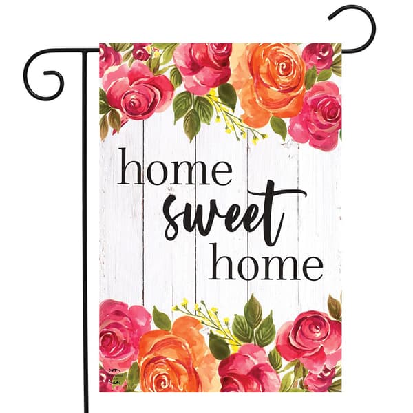 Briarwood Lane Home Sweet Home Floral Garden Flag - image 