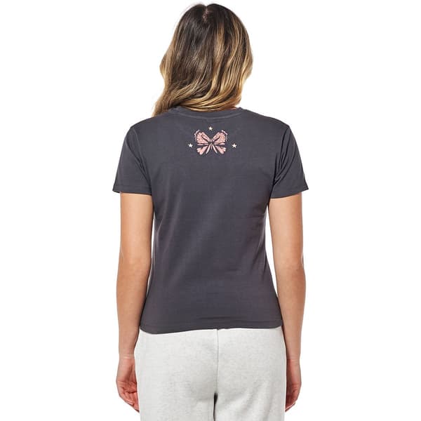 Juniors La Luna Cosmic Dream Sun Butterfly Tee