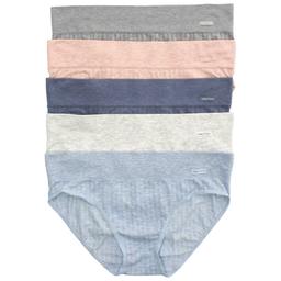 Womens Nautica 5pk Ribbed Seamless Hipster Panties - NT7405-5PKAL
