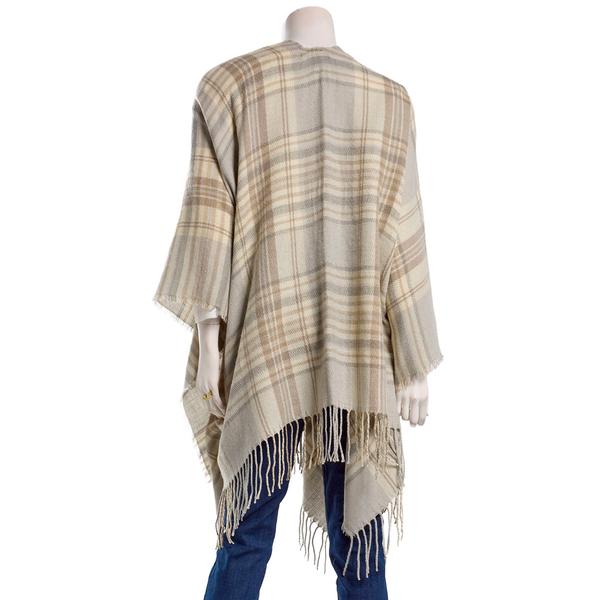 Womens Altare Brushed Plaid Ruana