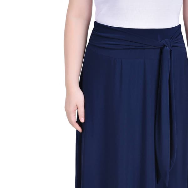 Womens NY Collection Pull On Solid Maxi Skirt