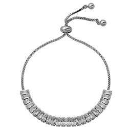 Adjustable 9.5in. Baguette Bracelet