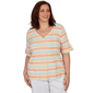Plus Size Heart''s of Palm Fun In The Sun Printed Embellished Str - image 1