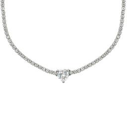 Splendere Sterling Silver Heart Necklace