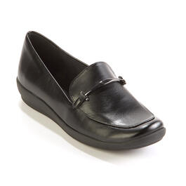 Womens Easy Spirit Arena Loafers - Black