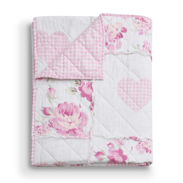 Greenland Home Fashions™ Veronica''s Hearts Patchwork Throw