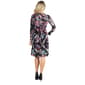 Womens 24/7 Comfort Apparel Paisley V-Neck A-Line Dress - image 2