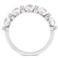 Gemstone Classics&#8482; Pearl & Topaz Semi-Eternity Ring - image 3