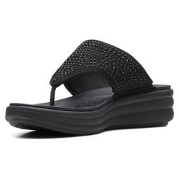 Womens Clarks® Cloudsteppers™ Drift Jaunt Interest Flip Flops