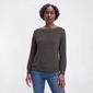 Womens BB Dakota Long Sleeve Solid Grommet Blouse - image 1