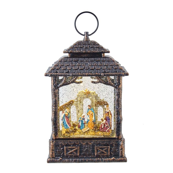 Kurt S. Adler 11in. Battery-Operated LED Nativity Scene Lantern - image 