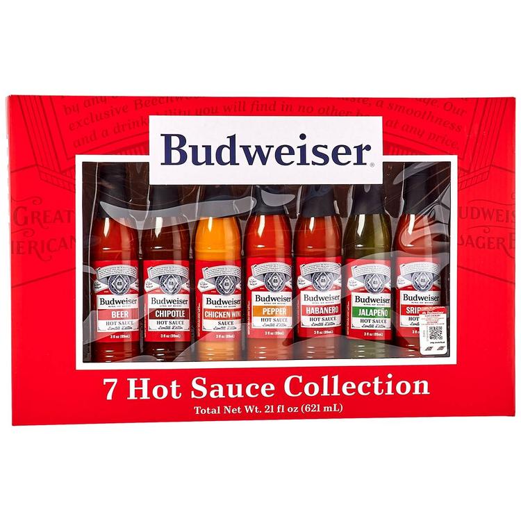 Budweiser(R) 7pc Hot Sauce Set