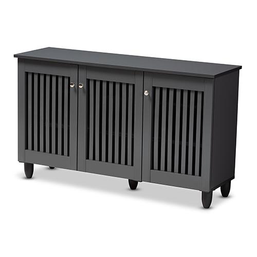 Baxton Studio Fernanda Wide Shoe Storage Cabinet