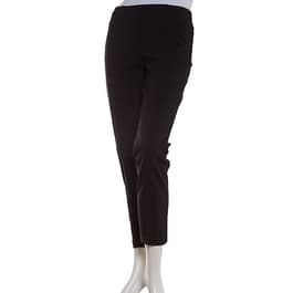 Zac & Rachel Women's Millennium Fabric Pull-on Slim Leg Ankle Pants, Black,  4 Petite : : Clothing, Shoes & Accessories