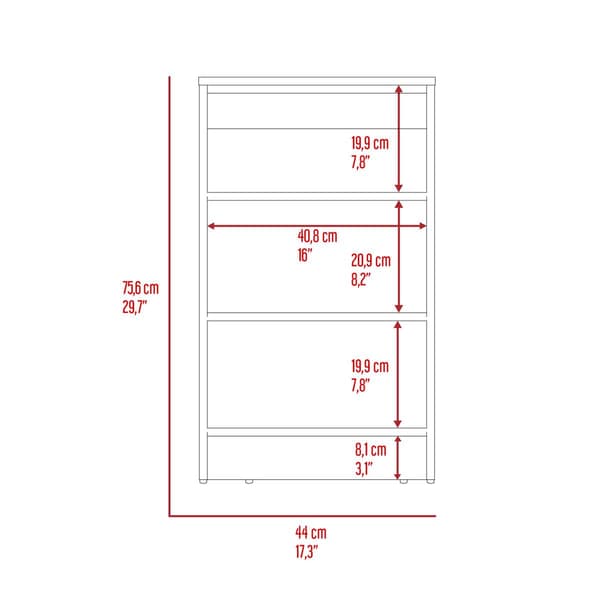 FM FURNITURE Phoenix Multilevel Linen Cabinet