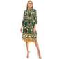 Womens Figueroa & Flower Long Sleeve Border Print Shirtdress - image 1