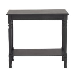 9th & Pike&#40;R&#41; Black Traditional Wood Console Table