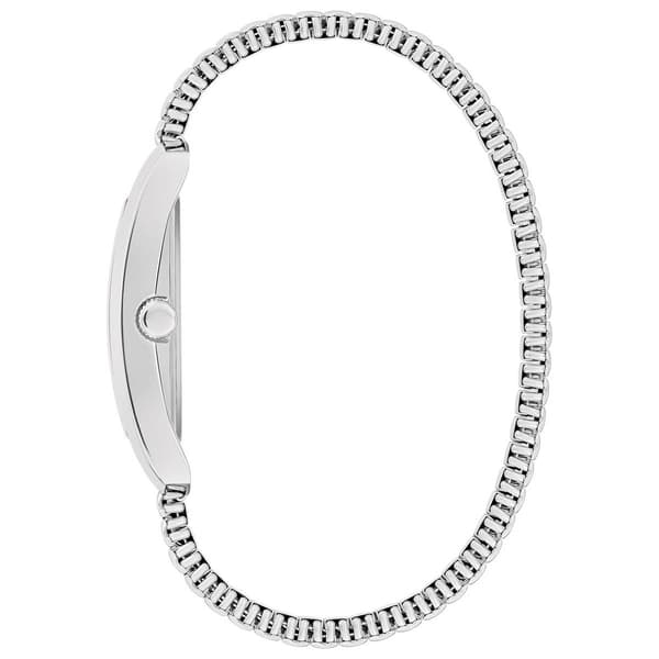 Mens Caravelle Stainless Steel White Dial Watch - 43A157