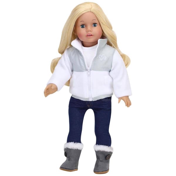Sophia's® Nylon and Fleece Jacket and Boot Set