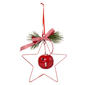 Metal Star with Bell/Bow/Snowy Greens/Berries - image 1