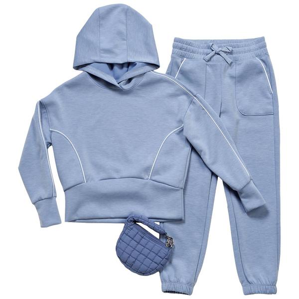 Girls (7-14) 90 Degree(R) by Reflex 3pc. Hoodie & Joggers w/ Bag - image 