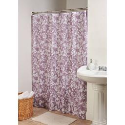 Floral Slub Shower Curtain