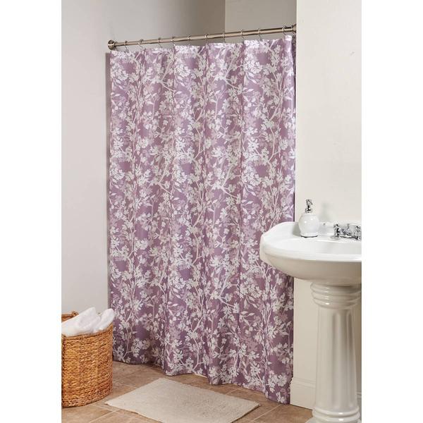Floral Slub Shower Curtain - image 