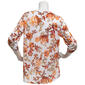 Plus Size Emily Daniels 3/4 Sleeve Floral Button Front Blouse - image 2