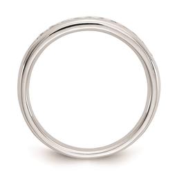 Pure Fire 14kt. White Gold Lab Grown 11-Stone Channel Band