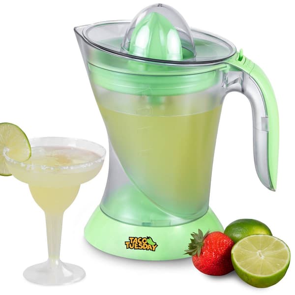 Nostalgia&#40;tm&#41; Taco Tuesday Electric Lime Juicer & Margarita Kit - image 