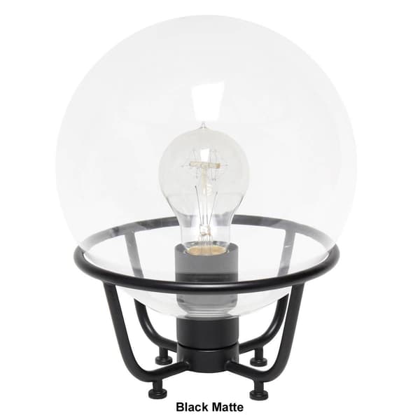 Lalia Home Studio Loft Old World Globe Glass Table Lamp