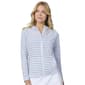 Womens Free Country Sunfree Full Zip Stripe Sun Shirt - image 3