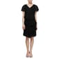 Womens SLNY Capelet Jewel Clasp Tiered Chiffon Dress - image 2