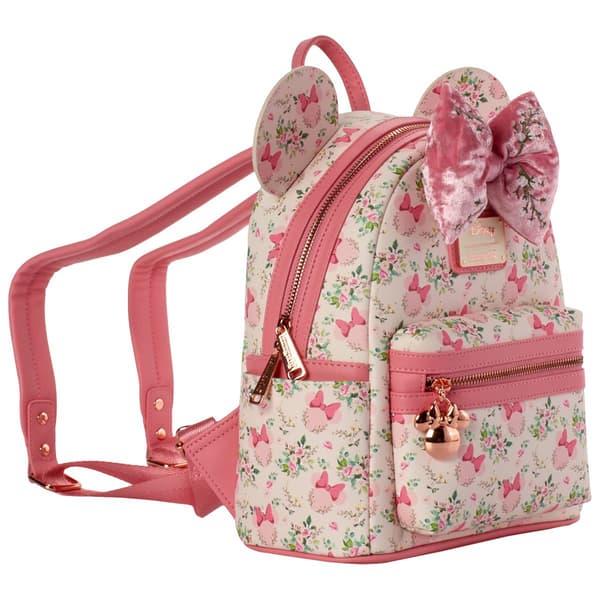 Womens Loungefly Minnie Mouse Floral Mini Backpack