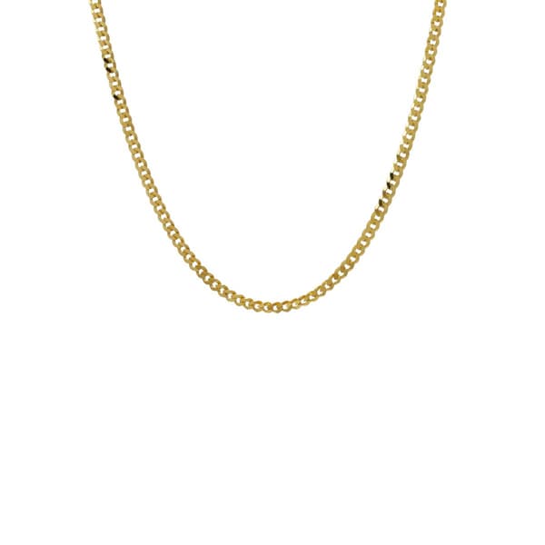 22in. 14kt. Over Sterling Silver Grometta Chain Necklace - image 