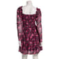 Juniors Jolt Long Sleeve Floral Smock Waist A-Line Dress - image 3
