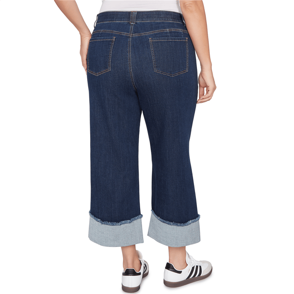Plus Size Ruby Rd. Key Items Premium Stretch Denim Wide Leg Jeans