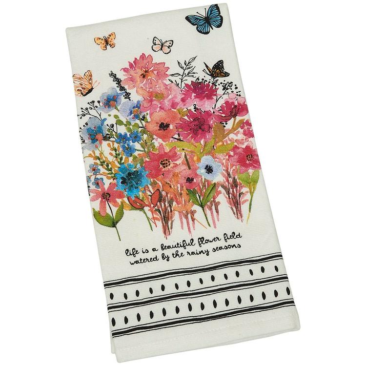 Essential Kitchen Flower Field Kitchen Towel