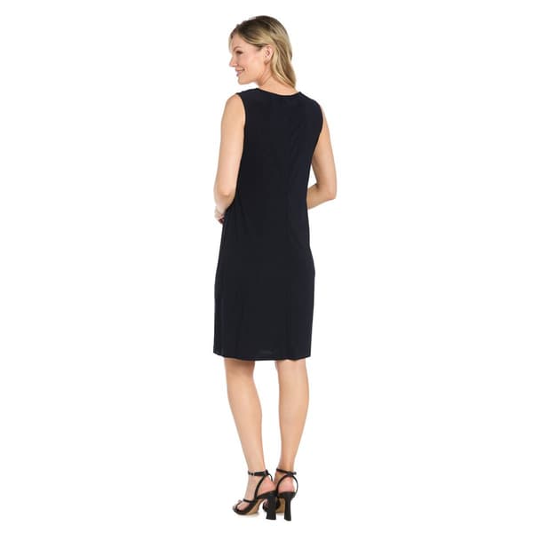 Womens R&M Richards 3/4 Sleeve Geometric Jacket Dress