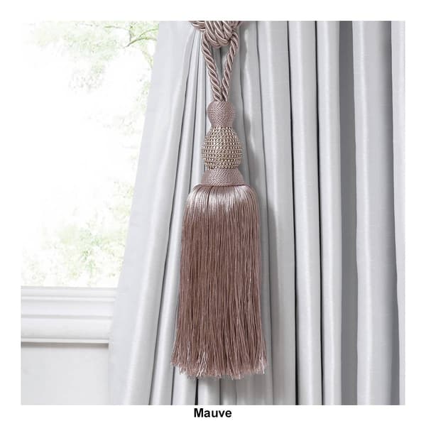 Elrene Julia Rhinestone Tassel Curtain Tieback