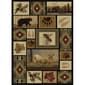 Tayse Nature Northern Wildlife Area Rug - Brown/Multi - image 1