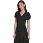 Womens Calvin Klein Puff Sleeve V Neck Crepe A-Line Midi Dress - image 4