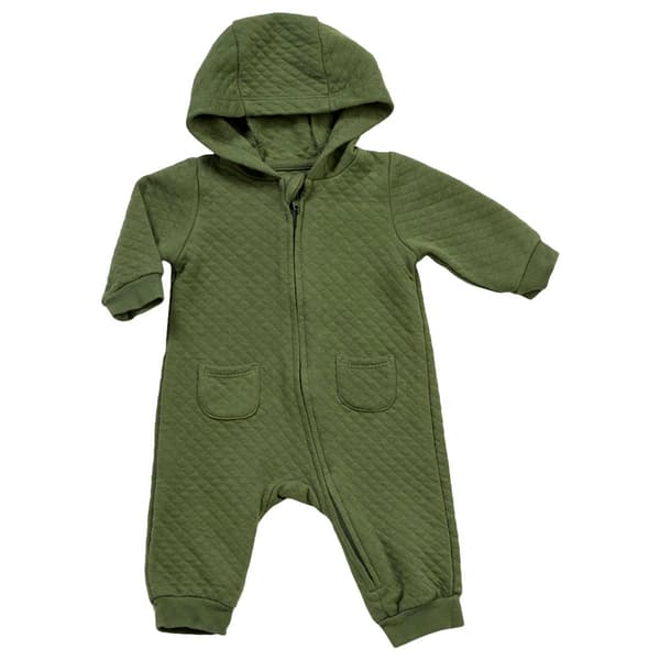 Baby Boy &#40;3-12M&#41; Little Me Bundled Up Quilted Jumpsuit - image 