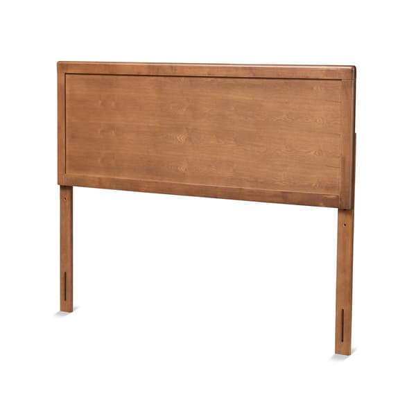 Baxton Studio Alan Ash Walnut Finished Wood Headboard - image 
