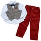 Toddler Boy Little Lad&#40;R&#41; 3pc. Button Up w/ Mock Vest & Cord Jogger - image 1