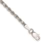 Gold Classics&#40;tm&#41; 2.25mm. 14k White Diamond Cut Rope Bracelet - image 1