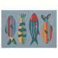 Liora Manne Frontporch Fishes Rectangular Accent Rug - image 1